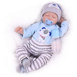 CHAREX Reborn Baby Doll, 22 Inch Lifelike Newborn Baby Boy Doll, Weighted Realistic Reborn Toddler Dolls That Look Real