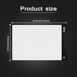 Mlife LED Light Pad - Diamond Painting A4 Light Box Tracing Light Board with 3 Brightness, Ideal for Sketching, Animation, Drawing Light Box with 4 Fasten Clips