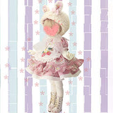 HMANE BJD Dolls Clothes for 1/4 BJD Dolls, 5Pcs Strawberry Embroidered Printing Bubble Dress for 1/4 BJD Dolls (No Doll)