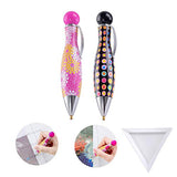 HomeCraftology 2pcs 5D Diamond Painting Drill Pen Tools, New Design Cute Drill Pens, Sticky Pens for Diamond Painting