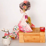 YIHANGG Japanese Kimono BJD Doll, 1/3 Dolls 24 Inch Ball Jointed Doll DIY Toys with Clothes Outfit Shoes Wig Hair Makeup, Cherry Blossom Style Decoration,Pink