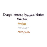 Sharpie 1829201  Metallic Permanent Markers, Fine Point, Assorted Colors, 6-Count