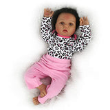 CHAREX Reborn Baby Doll 22 inch African American, Handmade Black Reborn Girl Doll Toy Gift Set