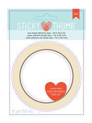 American Crafts 340266 Sticky Thumb Double-Sided Tape, 0.50" x 11 yd