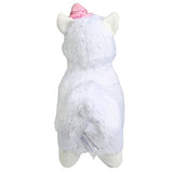 Alpacasso 14" White Plush Alpaca, Cute Soft Stuffed Animals Toy Kids