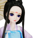 EVA BJD Ancient Princess in Purple Dress 1/3 SD Doll 60cm 24" Ball Jointed BJD Dolls Full Set Toy SD Doll