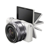 Sony a5100 16-50mm Mirrorless Digital Camera with 3-Inch Flip Up LCD (White)