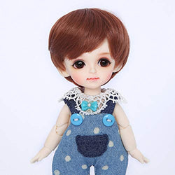 6.3" 1/8 BJD Doll Full Set 16Cm Ball Jointed SD Dolls + Wig + Clothes + Makeup + Shoes + Socks Best Gift