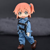 niannyyhouse Tactical Suit Vest Onesies 5 Colors Ob11 1/12 BJD Doll Clothes (Blue)