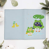 MAYWIND TREE Diamond Painting Cover Notebook 5D DIY Diary Book for Girls A5 Journal Notebook Writing 80 Pages for Travel Sketchbook with PU Soft Cover (Raincoat Owl)