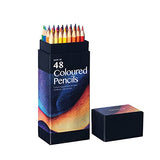 Muousco Coloured Pencils for Drawing Pencil Set 48 Wooden Lead Pencil Oil Drawing Set Professional School Art Supplies