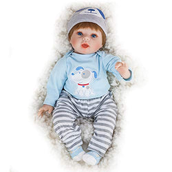 JOYMOR 22 Inch Reborn Baby Doll Lifelike Realistic Washable Soft Body Lovely Simulation Reborn Vivid Baby Doll