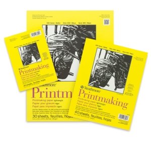 3M STR-333-18 30 Sheet Strathmore Lightweight Printmaking Pad, 18 by 24"