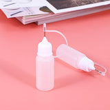 ULTNICE Needle Tip Glue Bottle Applicator Bottles Needle Squeeze Bottle Quilling Tool 10ml 10pcs