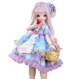 YYDM 1/4 bjd Doll 16 inch bjd Dolls Anime 30 Ball Joint Doll Simulation Girl Toy Set The Best Gift for Kids (B)