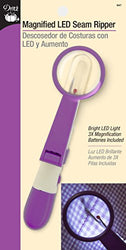 Dritz 947 Magnified LED Seam Ripper, Purple