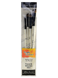 Robert Simmons Simply Simmons Value Brush Sets All the Angles Set set of 4