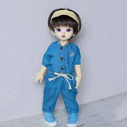 XSHION 1/6 BJD Doll Clothes, Pilot Light Blue Jumpsuit Flight Uniform Costume for 12 Inch Ball Jointed Doll Clothes Dress Up Accessories, No Doll
