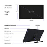 HUION Kamvas 24 Plus QHD Graphic Drawing Tablet with Full-Laminated QD Screen 140% sRGB 2.5K Graphic Drawing Monitor Battery-Free Stylus 8192 Pen Pressure Tilt for PC/Mac/Android, 23.8inch Pen Display