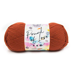Lion Brand Yarn 550-132 Pound of Love Yarn, One Size, Pumpkin Spice