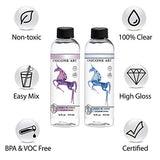 Resin Epoxy for Art - Perfectly Clear - Non-Toxic - Easy Mix 1:1 Ratio - Easy Tint - Crystal Resin for Molds, Coating, Casting, Resin Art, Geodes, River Tables, Resin Jewelry (32 oz.)