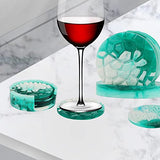 MSLAN 18PCS Coaster Resin Molds, Coaster Silicone Molds for Epoxy Resin with Storage Box Mold, Upgraded Coaster Molds for Resin Casting, Epoxy Resin Molds for DIY Resin, Cups Mats, Home Decoration
