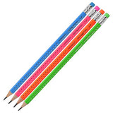 WEIBO Bear Claw Pencils (Pack Of 12) - Fat, Thick, Strong, Triangular Grip Pencils, Graphite, HB Lead With Eraser - Suitable For Kids, Art, Drawing, Drafting, Sketching & Shading (m)