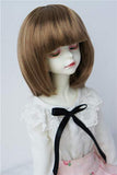 Doll Wigs ! JD026 Tender BOBo Synthetic Mohair Doll Wigs 1/8 1/6 1/4 1/3 BJD Doll Hair (Brown, 7-8inch)