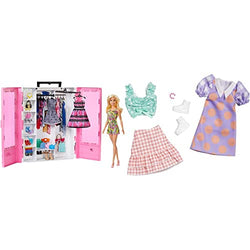 Barbie Fashionistas Ultimate Closet Doll and Accessory Fashion 2-Pack w/ CDU - Pastels