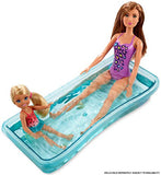 Barbie Dollhouse, Portable 1-Story Playset with Pool and Accessories, for 3 to 7 Year Olds