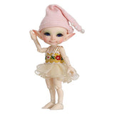 Realpuki Pupu Fairyland FL N Doll 1/13 Pink Smile Elves Toys for Girl Tiny Resin Jointed Doll White Skin Nude Doll No Face Up