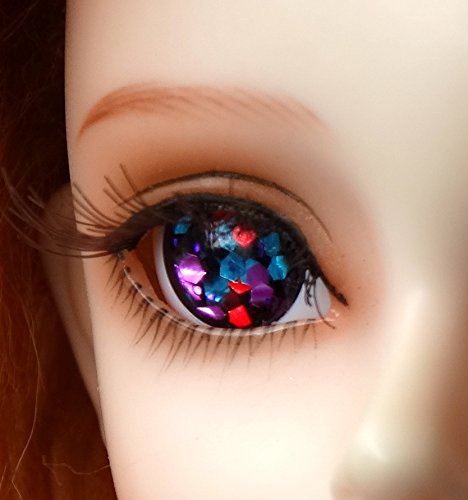 1 Pair Handmade Acrylic Blue Purple Red Half Ball Eyes for BJD Dollfie SD Doll