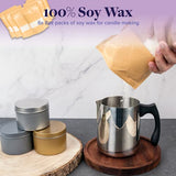 CraftsPop Soy Candle Making Kit for Adults - Soy Wax for Candle Making - DIY Candle Making Supplies Including Candle Wax for Candle Making, Candle Pouring Pot, and Electronic Thermometer