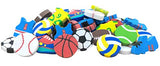 OHill Pack of 100 Sports Pencil Erasers Novelty Erasers for Sports Party Favors for Kids School