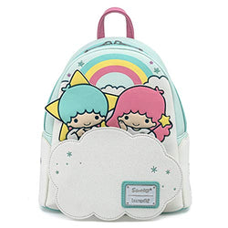 Loungefly Sanrio Little Twin Stars Two Stars on Cloud Adult Womens Double Strap Shoulder Bag Purse