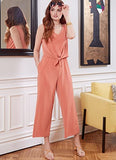 McCall's Misses' Knit Romper and Jumpsuit Sewing Pattern Kit, Code M8218, Sizes 6-8-10-12-14, Multicolor
