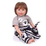 CHAREX Realistic Reborn Baby Dolls, 22 inch Weighted Reborn Baby Boy - Shaun Sheep Gift Set for Children Age 3+