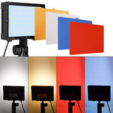 EMART 60 LED Continuous Portable Photography Lighting Kit for Table Top Photo Video Studio Light Lamp with Color Filters - 2 Packs