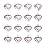 100pcs Heart Pendants Tibetan Style Jewelry Charms for Making Choker Extender Chain Drops