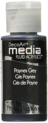 Deco Art Media Fluid Acrylic Paint, 1-Ounce, Payne's Grey