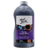 Mont Marte Premium Pouring Acrylic Paint, 1L (33.8oz), Lamp Black, Pre-Mixed Acrylic Paint, Suitable for a Variety of Surfaces Including Stretched Canvas, Wood, MDF and Air Drying Clay.