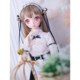 Maid BJD Doll Full Set 1/3 SD Doll 57cm Girl Doll Ball Jointed Dolls + Delicate Makeup + Clothes + Pants + Shoes + Wigs