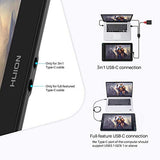 2020 Huion Kamvas 13 Digital Drawing Tablet with Full-Laminated Screen Battery-Free Stylus PW517 Tilt 8 Shortcuts Keys Adjustable Stand, Black