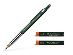 Faber-Castell Mechanical Pencil, TK Fine Vario, 1.0mm (135900) includes 2 x Super-Polymer HB lead