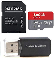 SanDisk 64GB Ultra Micro SDXC Memory Card works with GoPro HERO (2018) Action Camera UHS-I Class 10