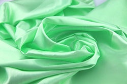 RayLineDo GREEN Color SILKY SATIN FABRIC DRESSMAKING WEDDING PROM-PER YARD