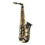 Merano E Flat Black Alto Saxophone with Zippered Hard Case + Mouth Piece,Screw Driver, nipper. A pair of gloves, Soft Cleaning Cloth