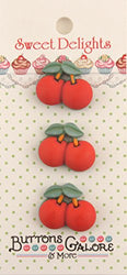 Sweet Delights Buttons-Cherries