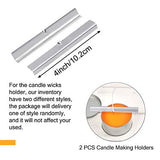 Sntieecr 210 Pieces Candle Making Kit Supplies, DIY Candles Craft Tools with 8 Colors Wax Candle Dye, 100 PCS Candle Wicks, 100 PCS Candle Wicks Sticker and 2 PCS Candle Wicks Holder