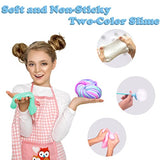 5 Pack Butter Slime Kit, Soft & Non-Sticky, Scented Slime for Kids Party Favor, with Watermelon Unicorn Ice Cream etc Slime Charm, Stress Relief Toy for Girls and Boys